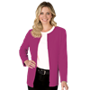 LADIES LONG SLEEVE CARDIGAN  -  BERRY 2 EXTRA LARGE SOLID