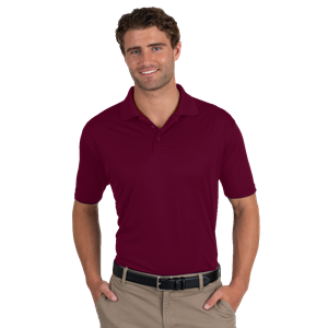 MENS VALUE MOISTURE WICKING S/S POLO  -  BURGUNDY 5 EXTRA LARGE SOLID