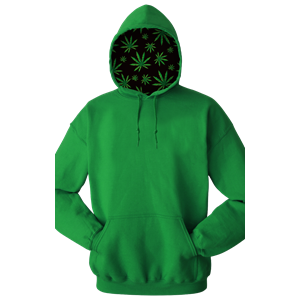 Cannabis Adult Pullover Hoodie KELLY 2 EXTRA LARGE SOLID