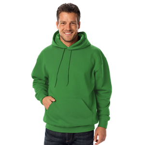 ADULT FLEECE PULLOVER HOODIE  -  KELLY 2 EXTRA LARGE SOLID